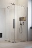 Radaway Furo Brushed Nickel  KDD kabina 110x120cm szczotkowany nikiel 10105110-91-01L/10105120-91-01R